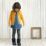 要出典 キッズカーディガン トリドリー リボン付き 長袖 カーディガン
