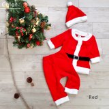 要出典 キッズ サンタクロース クリスマス 衣装 キッズ サンタクロース セットアップ あったかボア