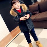 要出典 キッズアウター・コート 男の子用 ダウン ファー