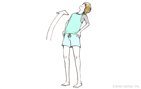骨盤体操 上体を後ろにそらす体操 eversense