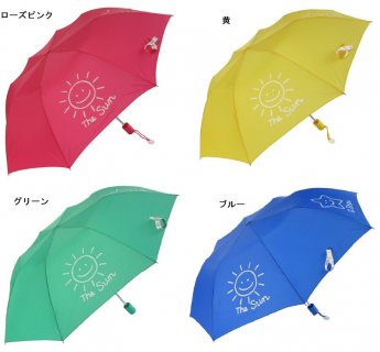 要出典 子供 折りたたみ傘 オカモト原宿店 指をはさまない 開閉らくらく 折りたたみ傘 空模様