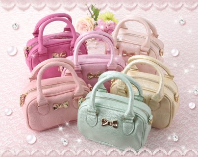要出典 7歳 女の子 プレゼント ピンクミニスター ポシェット キッズ 2WAY ボストンバッグ ショルダーバッグ