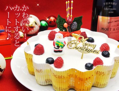 要出典 クリスマスケーキ 通販 クリスマスケーキ 幸せのダブルチーズケーキ5号