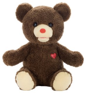 要出典 クリスマスプレゼント 女の子 2歳 3歳 ヒミツのクマちゃん チョコブラウン ぬいぐるみ