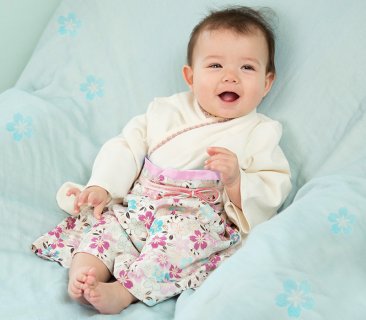 要出典 袴 ロンパース 女の子 スウィートマミー 女の子ベビー袴オーガニックコットン