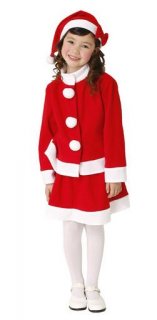 要出典 クリスマス衣装 子供 キッズツーピースサンタ