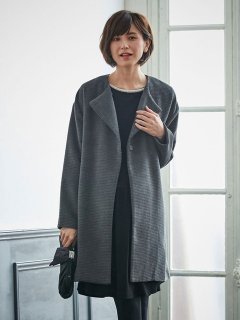 要出典 妊婦マタニティコートエンジェリーベ ビーバー ノーカラー コート