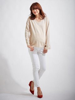 要出典 マタニティパンツ エンジェリーベ P・パンツ ストレッチカラーチノスキニー