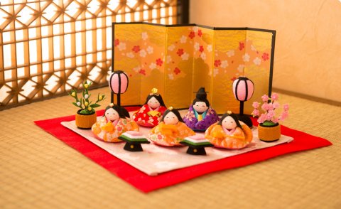 要出典 雛人形 ちりめん 龍虎堂 すこやかにっこり雛 ちりめん