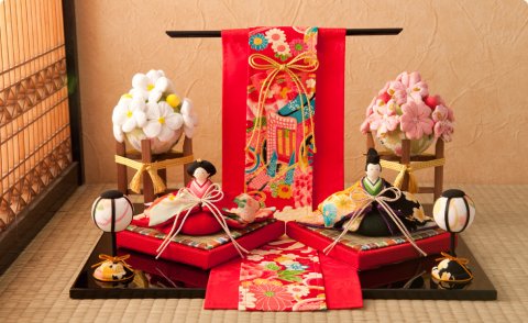 要出典 雛人形 ちりめん 龍虎堂 ちりめん雛人形 花小路雛