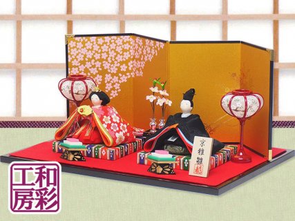要出典 雛人形 ちりめん 龍虎堂 友禅ちりめん夢雅雛 親王飾り 雛人形 ちりめん細工