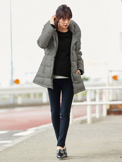 要出典 マタニティ 秋冬 【ダッカー付】ボリュームネックダウンママコート