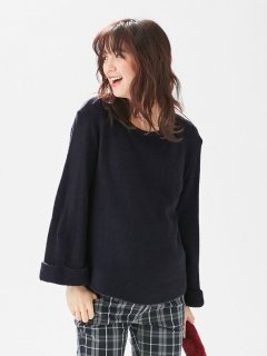 要出典 マタニティ 秋冬 エンジェリーベ 起毛バックシャンニットソートップス