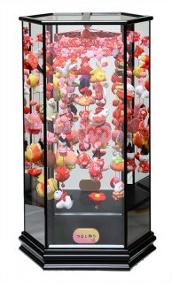 要出典 つるし雛 人形の伏見屋 つるし雛 雛のつるし二輪六角鏡ケース