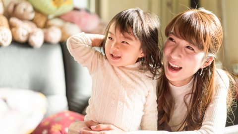日本人 親子 ママ 女の子
