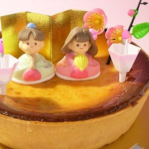 要出典 ひな祭り ケーキひな祭りバージョン濃厚ベイクドチーズケーキ