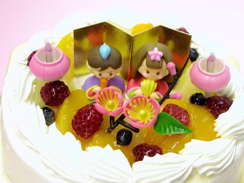 要出典 ひな祭り ケーキひなまつりデコレーションケーキ