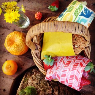 要出典 Bee Eco Wrap オーガニックコットン フードラップ