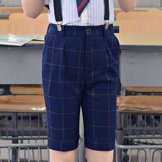 要出典 入園式 男の子 チェック柄 ハーフパンツ 入園式 男の子