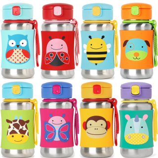 要出典 子供 水筒 スキップホップ 子供 水筒 ステンレス ストローボトル
