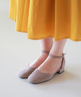 要出典 入園 式 ママ 靴 スクエアトゥ チャンキーヒール セパレート ストラップ パンプス