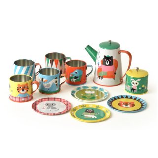 要出典 ブリキ おもちゃ 要出典 ブリキのおもちゃ OMM-design Tin Tea Set cafeオーナーなりきりセット