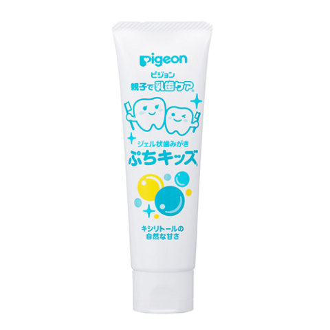 要出典 赤ちゃんの歯磨き粉 ピジョン 親子で乳歯ケア ジェル状歯みがき ぷちキッズ キシリトール