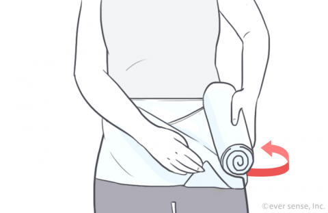 腹帯 巻き方 戌の日 インフォグラフィック