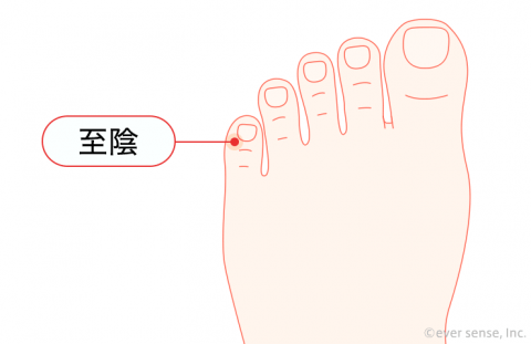 ツボ 至陰