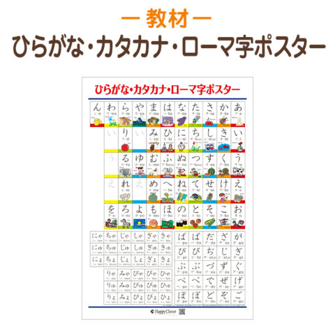 要出典 あいうえお表 ひらがな表 ひらがな・カタカナ・ローマ字ポスター 学習ポスター