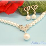 要出典 キッズ アクセサリーリトルプリンセス キッズ アクセサリー スイートハートパール ネックレス&イヤリング
