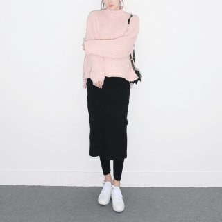 要出典 マタニティ レギンス ナラポイント リブ生地スカート+レギンス ロング丈スカート付き