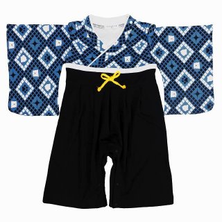 要出典 袴ロンパース 男の子 馬一商店 袴ロンパース 男の子 和柄 くま