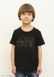 要出典 スターウォーズ グッズ グラニフ キッズTシャツ ソーイングロゴ スターウォーズ