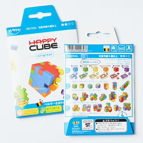 要出典 立体パズル ハッピーキューブ 6色セット