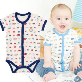 要出典 ロンパース 男の子 チャックル ロンパース クルマ柄