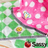 要出典 出産祝い 名前入りタオル サッシー フェイスタオル 名入れ刺繍 出産祝い