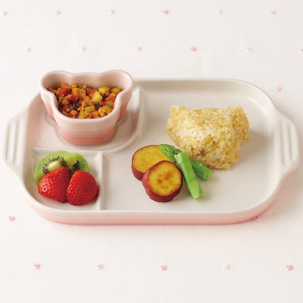 要出典 女の子 出産祝い ル・クルーゼベビー マルチ プレート&ラムカン 子供用 食器セット