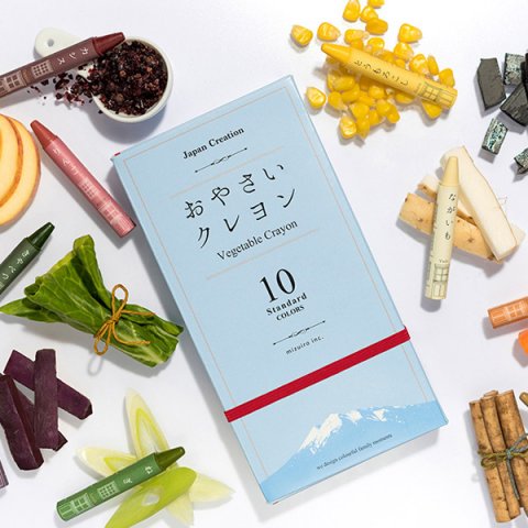要出典 2歳 知育玩具 おやさいクレヨン ベジタボー Standard 10色セット