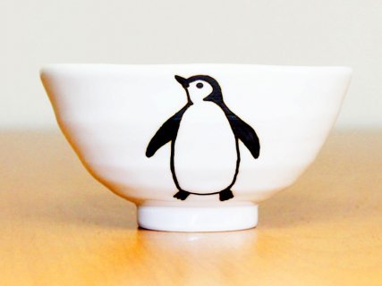 要出典 子供 茶碗 ペンギン 子供茶碗
