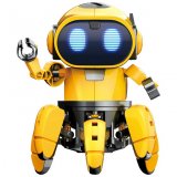 要出典 ロボット おもちゃ エレキット ロボット工作キット フォロ 赤外線レーダー搭載6足歩行ロボット MR-9107
