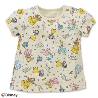 要出典 ディズニー ベビー服 ディズニー ベビー服 プリンセス総柄 スモックTシャツ