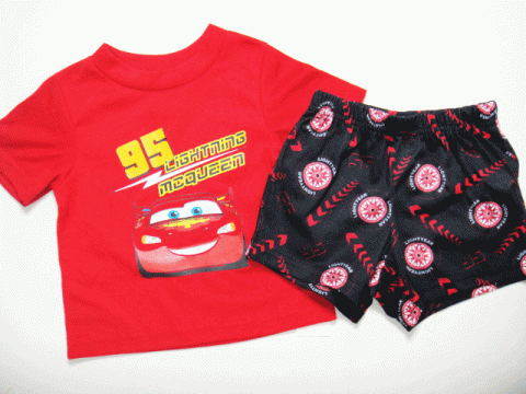 要出典 ディズニー ベビー服 オールドネイビー カーズ2 ベビー マックイーン Tシャツ&ショートパンツ