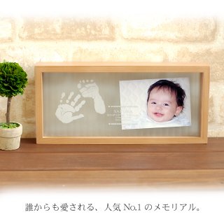 要出典 赤ちゃん 手形 足型 手形 ちあき工房 国産ヒノキ材 手形 足形キット付 日本製のメモリアルスタンド