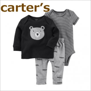 要出典 出産祝い 嬉しかったもの カーターズ 長袖Tシャツ+半袖ボディスーツ+パンツ3点セット