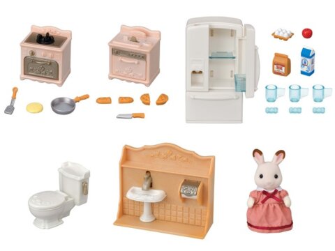 要出典 シルバニアファミリー エポック社 あそびがいっぱい!はじめての家具セット