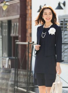 要出典 七五三 ワンピース アッドルージュ ティアードワンピース ノーカラージャケット ワンピーススーツ