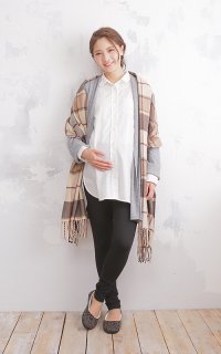 要出典 マタニティレギンス 犬印本舗 らくちんパンツ10分丈