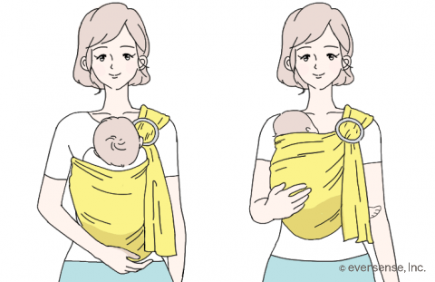 スリング 縦抱き 斜め抱き