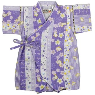 甚平 女の子用 ロンパース甚平 桜 うさぎ柄 女の子 ベビー